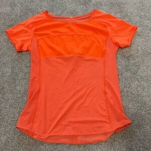 lululemon athletica Vibrant Orange Short Sleeve Top